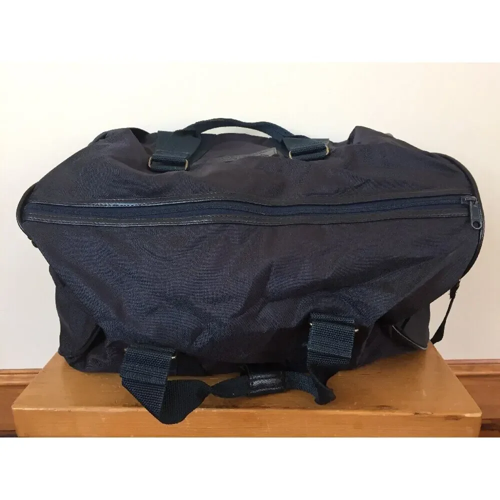 Vtg Pierre Cardin Navy Shoulder Strap Cross Body Carry On Duffle Bag Luggage 17